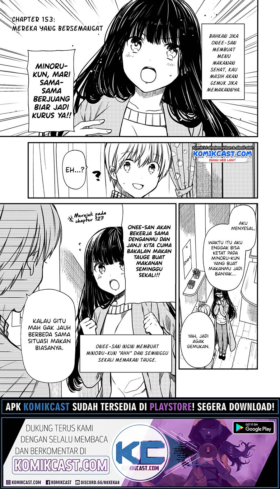 Danshi Koukousei wo Yashinaitai Onee-san no Hanashi Chapter 153 Gambar 2